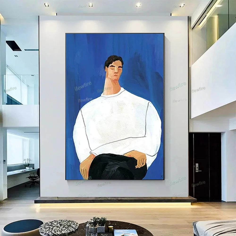 Abstract Oil Painting on Canvas | Handmade Wall Art for Living Room