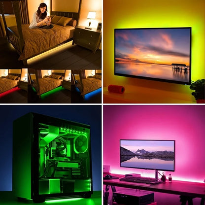 RGB LED Strip Lights | Colour Changing USB TV Backlight with Remote