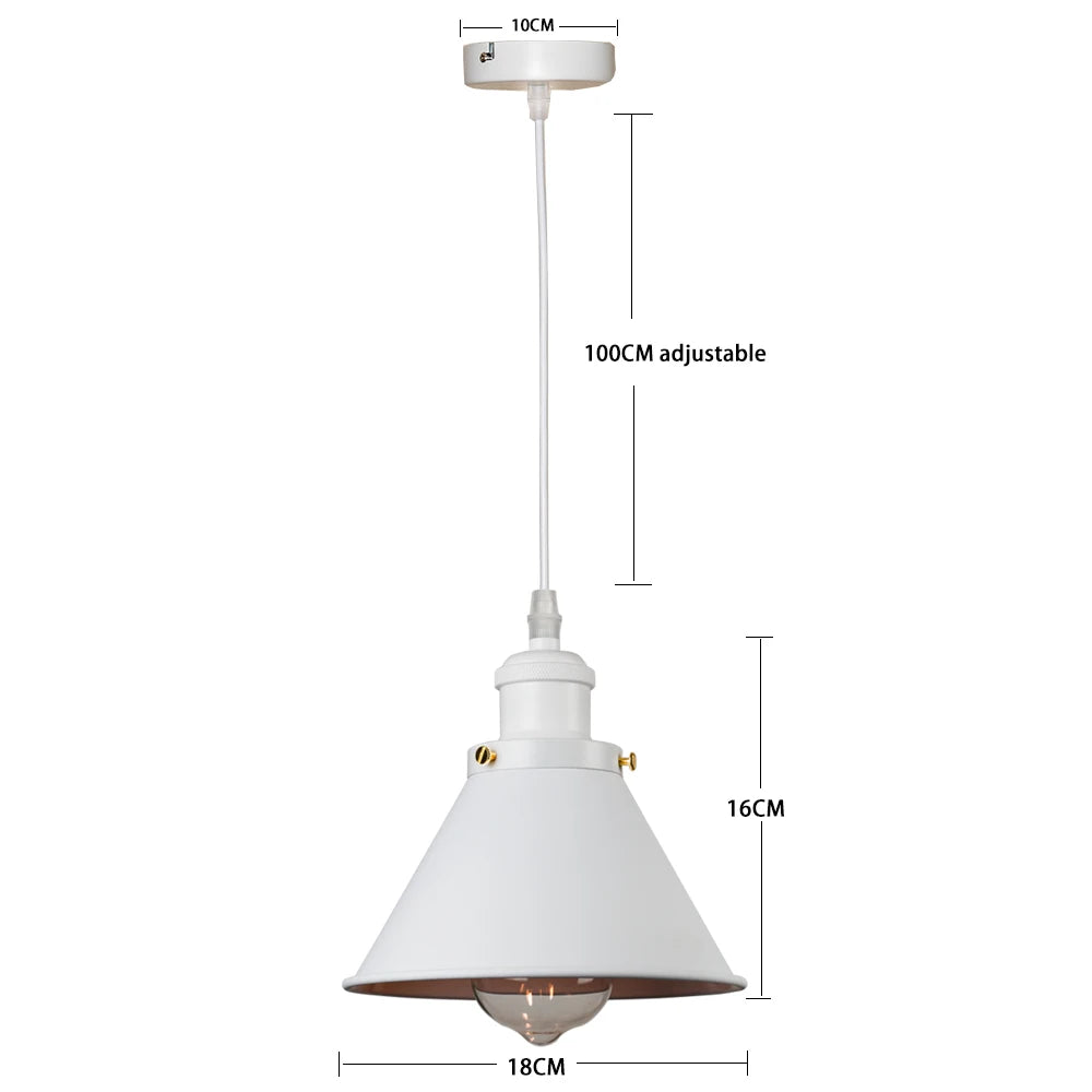 Loft | Industrial Retro Pendant Light – Single & 3-Light Cluster, E27