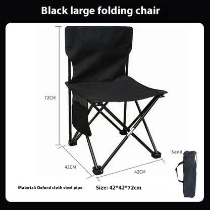 Foldable Camping Chair | Portable Lightweight with Side Pocket