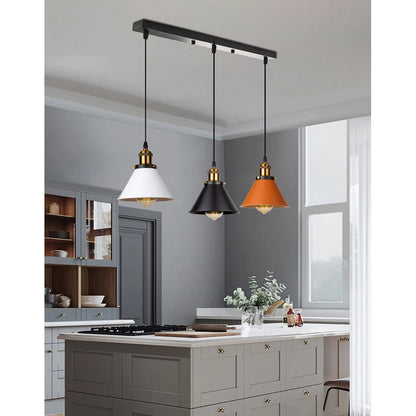 Loft | Industrial Retro Pendant Light – Single & 3-Light Cluster, E27