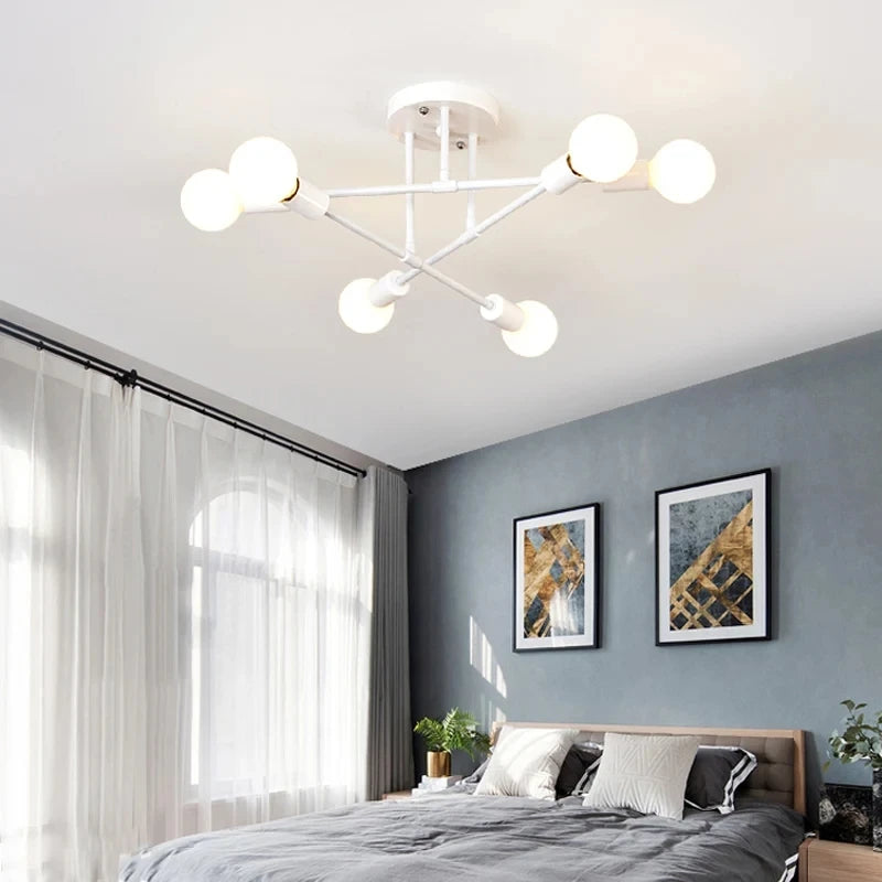 E27 ceiling chandelier pendant modern clean design