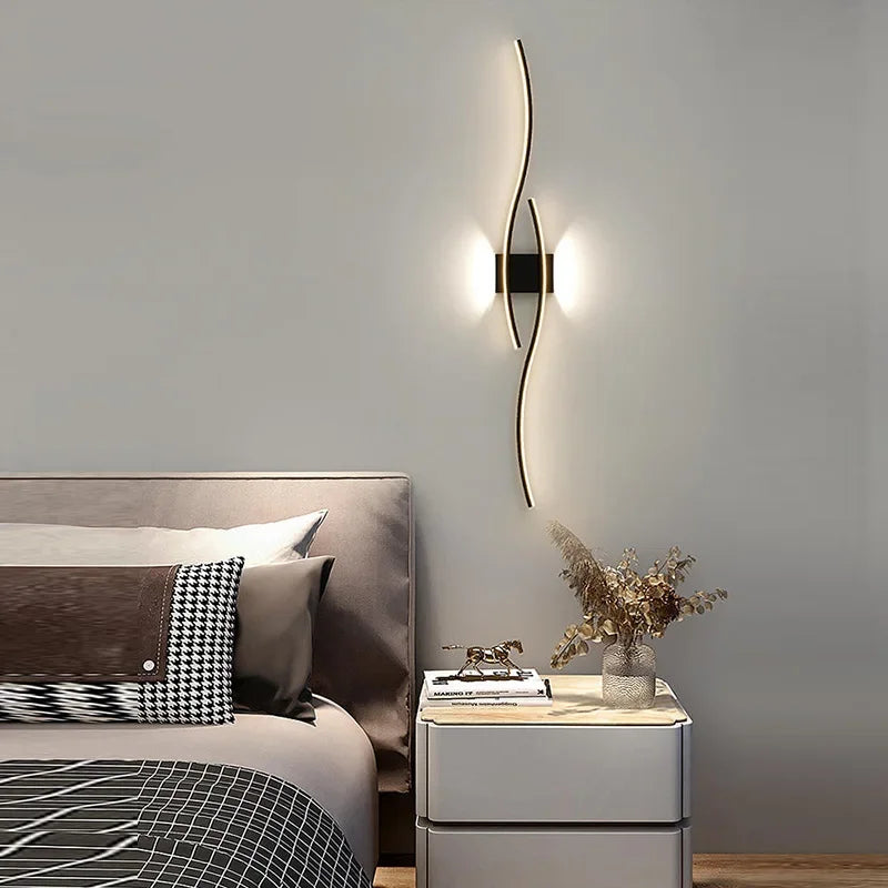 Slim wall light 80cm length modern minimalist design