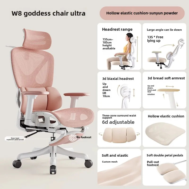 Ergonomic office chair armrest height adjustment