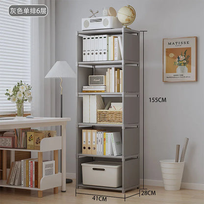 Freestanding Bookcase | Multi-Tier Display Shelf Easy Assembly