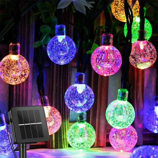 Solar string lights 5m to 22m length options