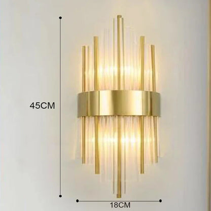 Crystal wall sconce 30cm 35cm 45cm size options