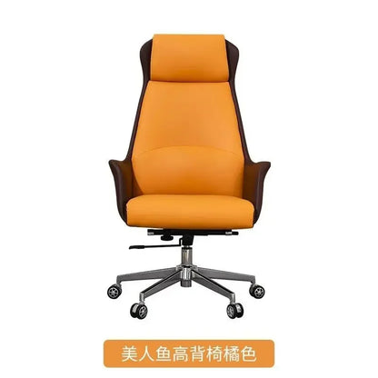 Adjustable office chair height adjustment lever close-up