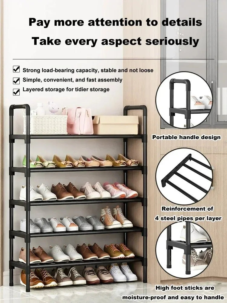 Shoe storage shelf 2 tier compact option