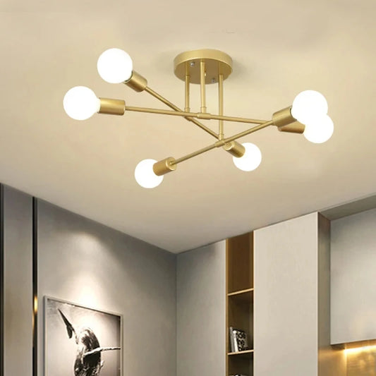 Nordic minimalist pendant light E27 LED ceiling chandelier