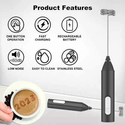 Electric coffee whisk 3 speed hand blender