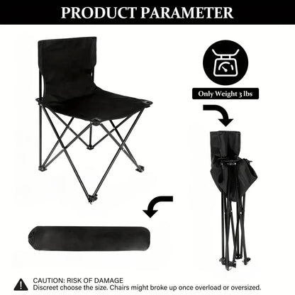 Foldable Camping Chair | Portable Lightweight with Side Pocket