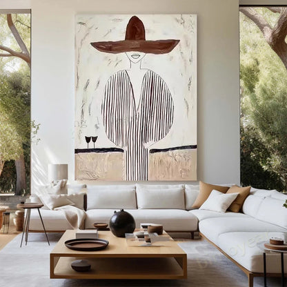 Abstract Oil Painting on Canvas | Handmade Wall Art for Living Room