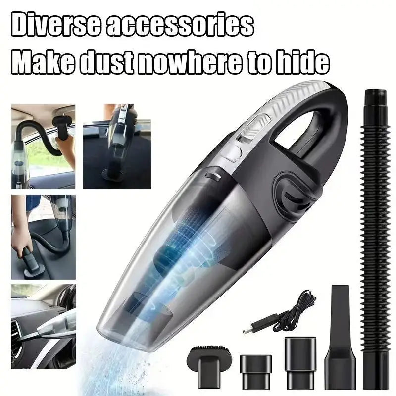 Handheld Cordless Vacuum | Portable Lightweight Car & Home Cleaner