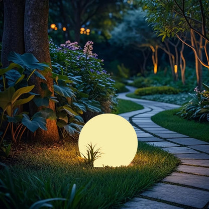 Solar Glow Globe Light | Colour-Changing Outdoor Garden Ball with Remote