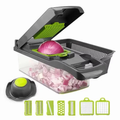 Vegetable Chopper | Manual Food Slicer Grater & Cutter for Kitchen