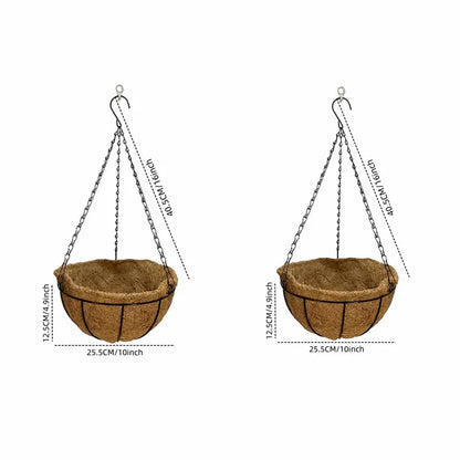 Hanging basket 8 inch compact option for small spaces