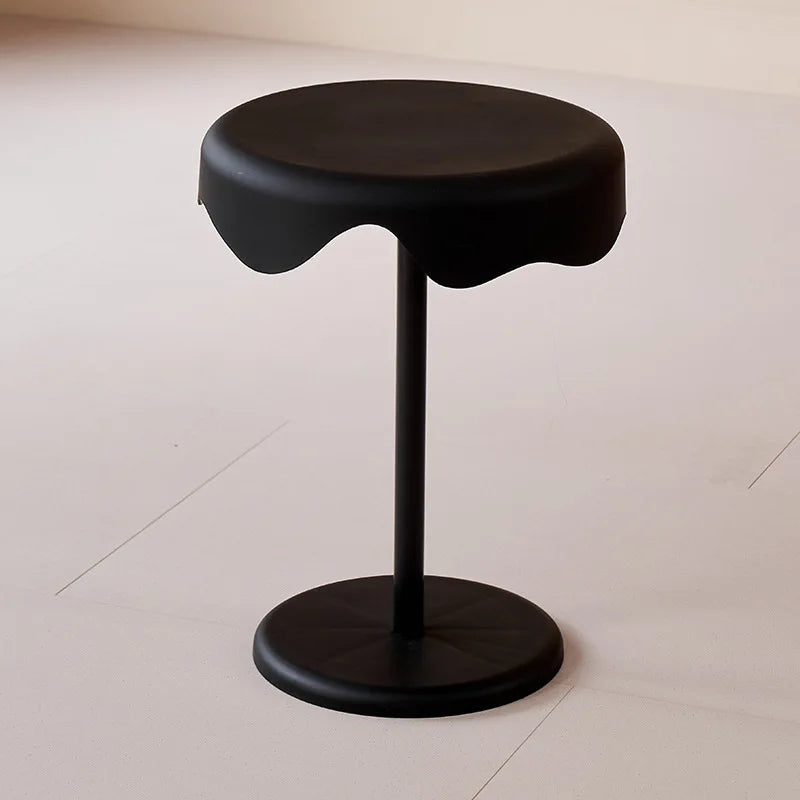 Round Bedside Table | Small Accent Side Table for Living Room