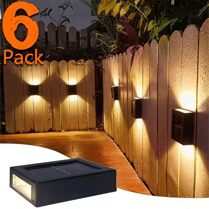 Solar wall washer light outdoor waterproof LED up down