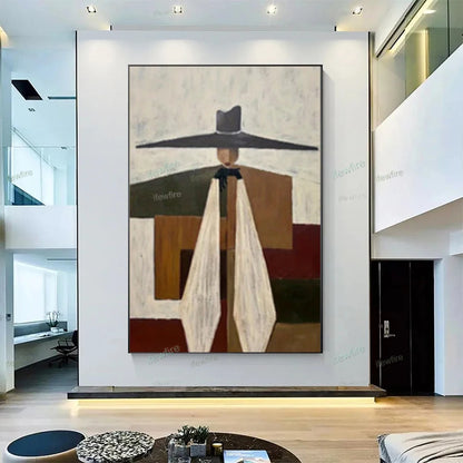 Abstract Oil Painting on Canvas | Handmade Wall Art for Living Room