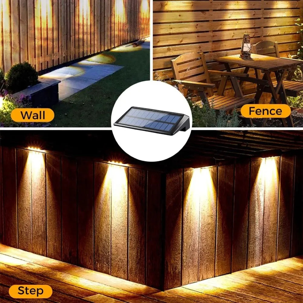 Solar powered garden light compact waterproof design