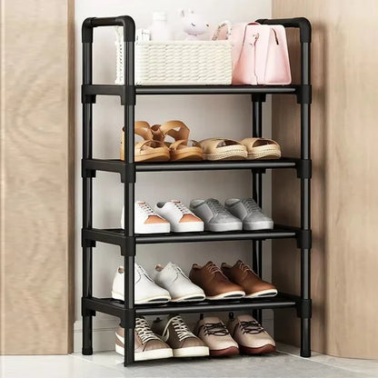 Shoe organiser rack sturdy frame construction detail