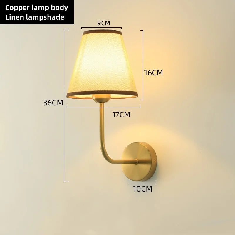 Wall sconce lamp hallway staircase installation