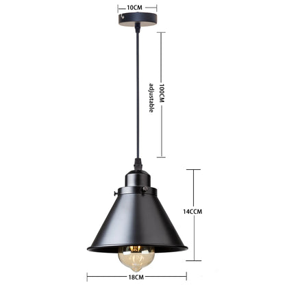 Loft | Industrial Retro Pendant Light – Single & 3-Light Cluster, E27