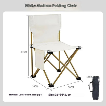 Foldable Camping Chair | Portable Lightweight with Side Pocket