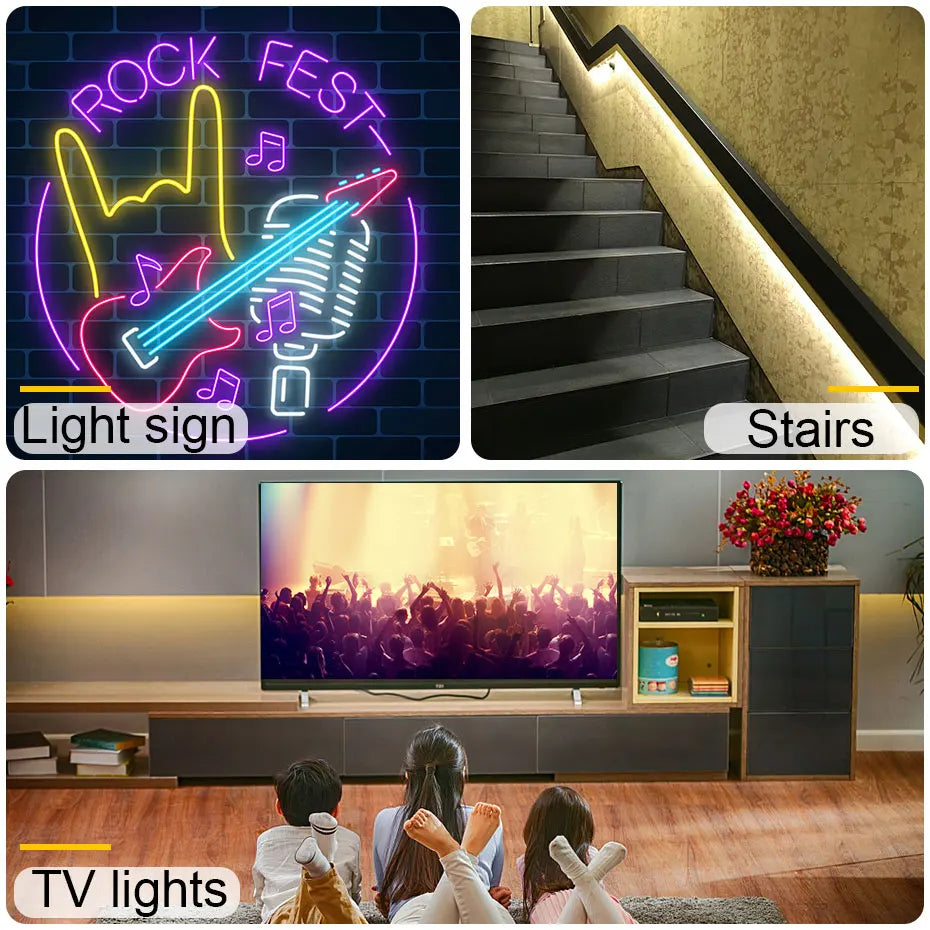 LED Neon Light Strip | Dimmable Flexible Neon Sign Tape USB Powered