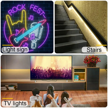 LED Neon Light Strip | Dimmable Flexible Neon Sign Tape USB Powered