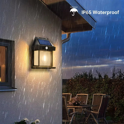 Solar Wall Lantern | Outdoor LED Garden & Fence Light with Motion Sensor