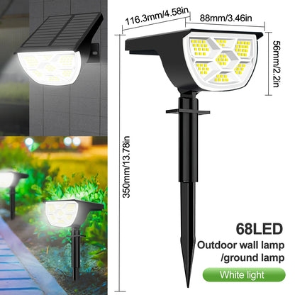 Solar spotlight waterproof IP65 rated design