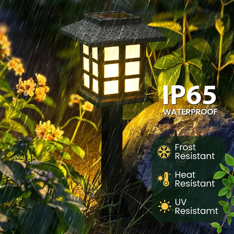 Solar Pathway Lights 8-Pack | Outdoor Garden Stake Lights