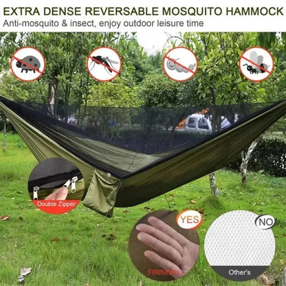 Camping Hammock with Mosquito Net | Lightweight Portable Outdoor