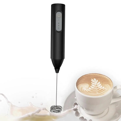 USB milk frother product packaging and accessories