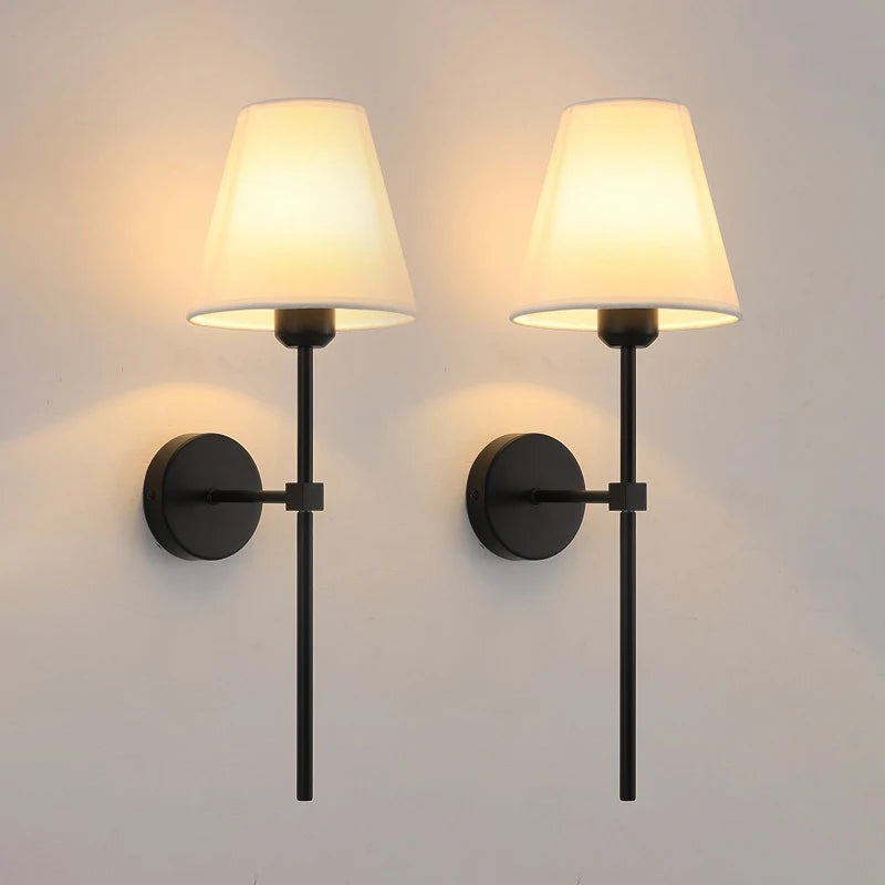 Industrial wall lamp installed bedside reading light