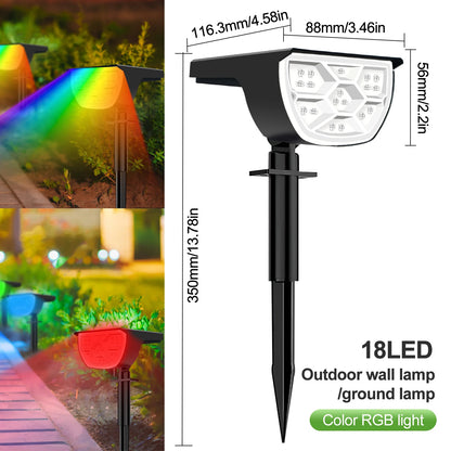 Solar spotlight set multiple units pathway display