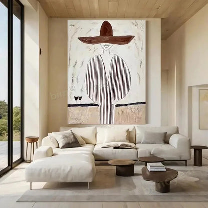 Abstract Oil Painting on Canvas | Handmade Wall Art for Living Room