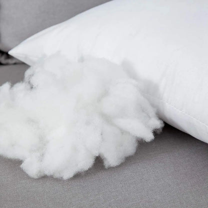 Polyester cushion inner pad filling detail close-up
