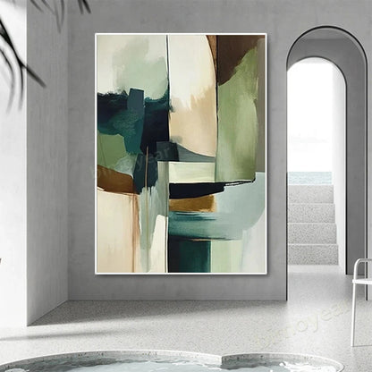 Abstract Oil Painting on Canvas | Handmade Wall Art for Living Room