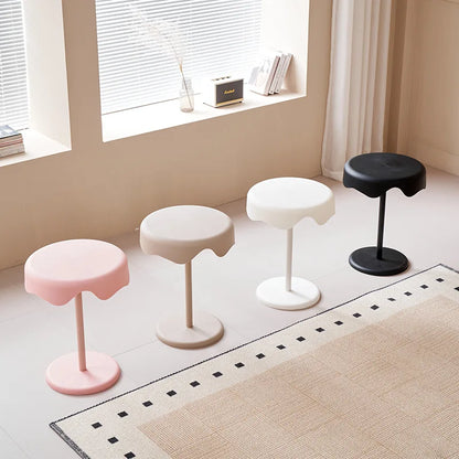 Round Bedside Table | Small Accent Side Table for Living Room