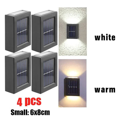 Wall washer light solar panel charging detail