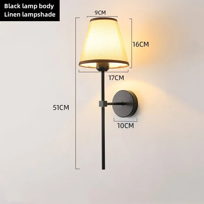 Fabric wall sconce lamp packaging and contents