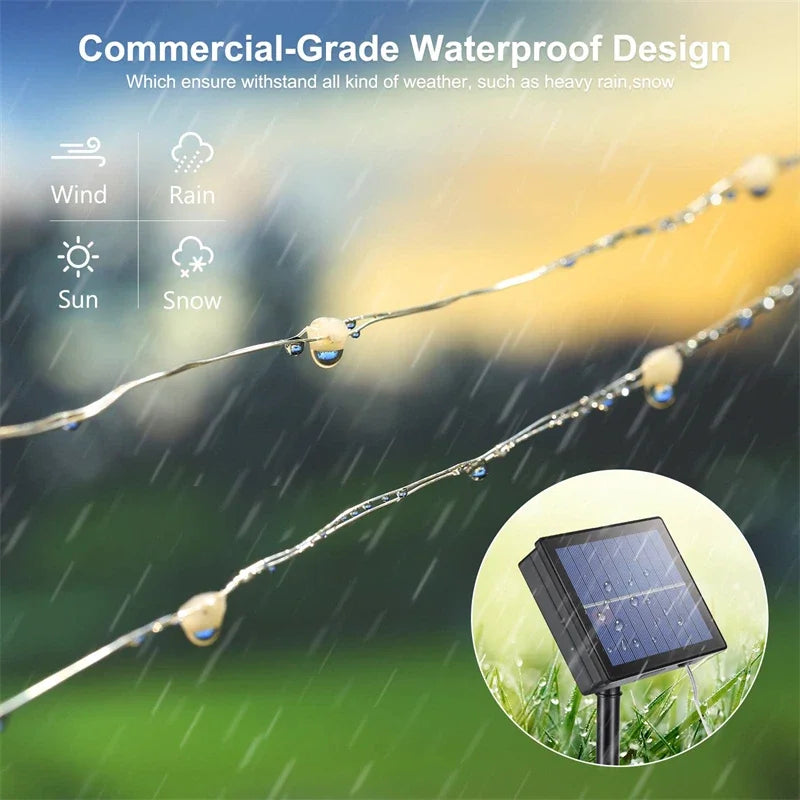 Solar Fairy Lights | Outdoor Waterproof LED Garden Path Lights IP65