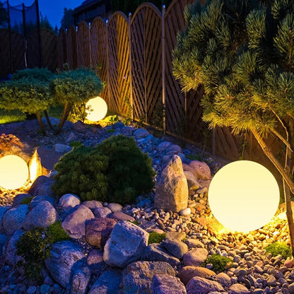 Solar Glow Globe Light | Colour-Changing Outdoor Garden Ball with Remote