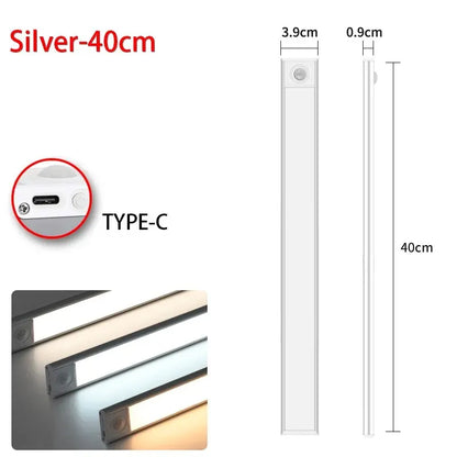 Motion sensor strip light USB charging port detail