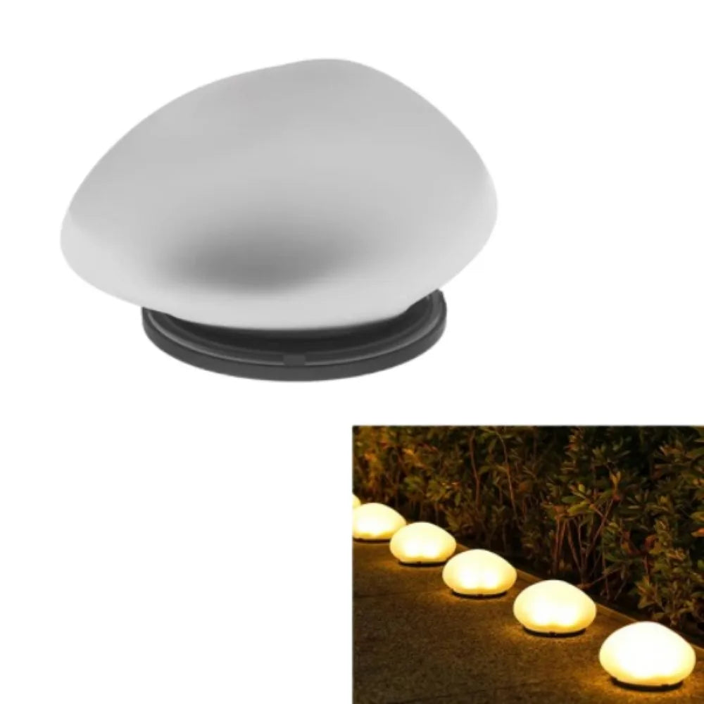 Solar Pebble Ground Light | Frosted Portable Garden Lantern