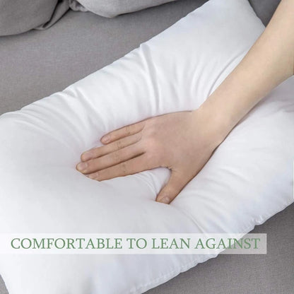 Hollowfibre cushion pad plump rounded shape