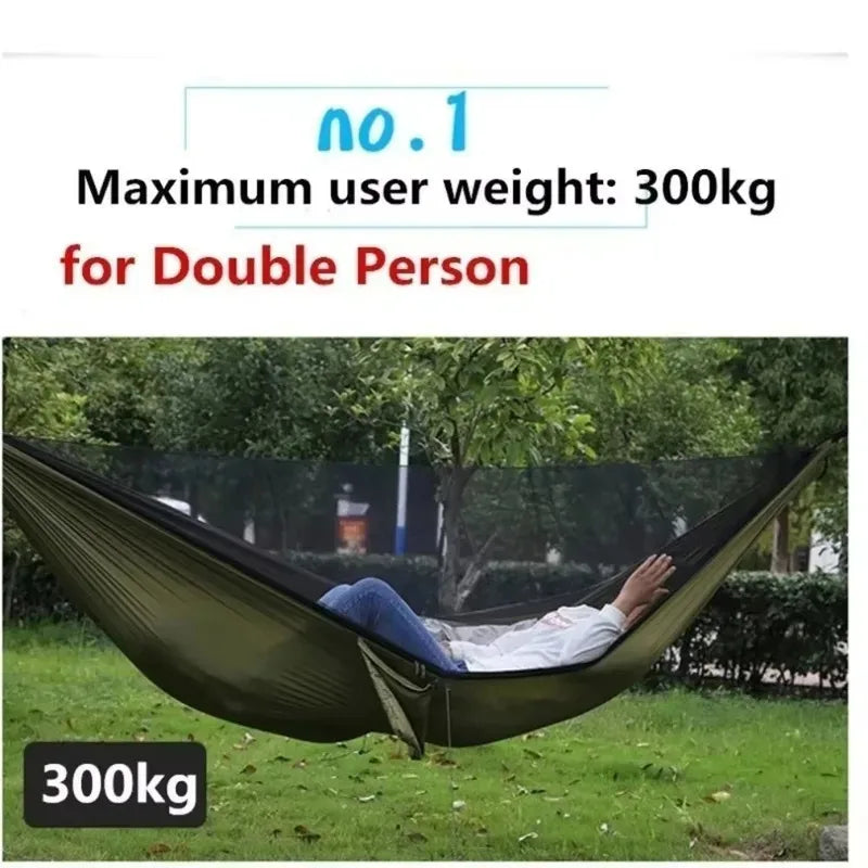 Camping Hammock with Mosquito Net | Lightweight Portable Outdoor